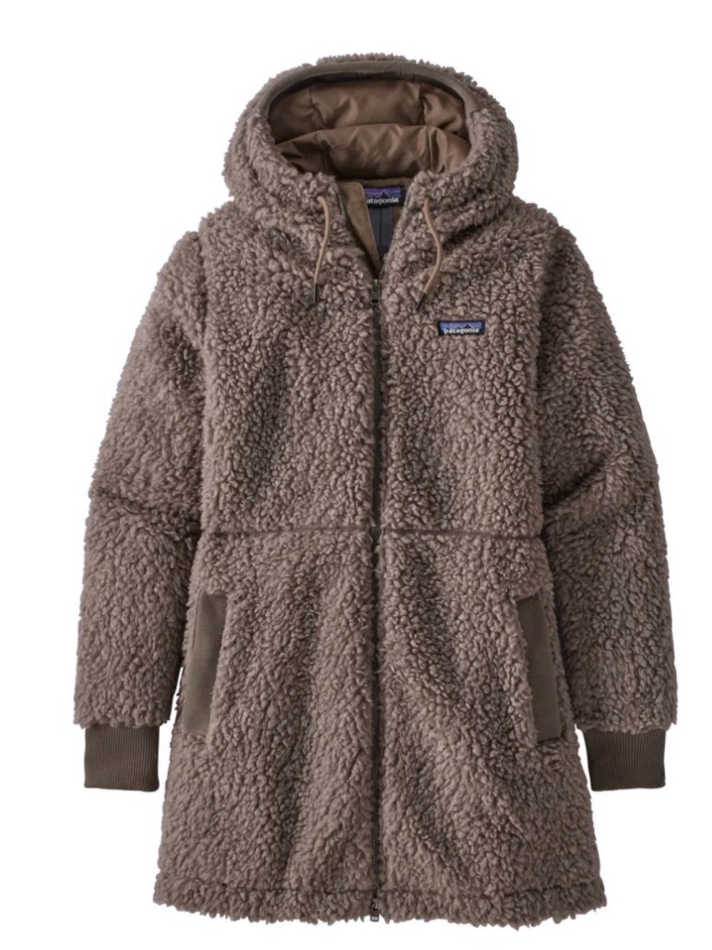 Patagonia Taupe Fuzzy Sherpa Hoodie